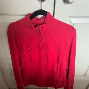 Red lululemon define jacket never worn but no tags